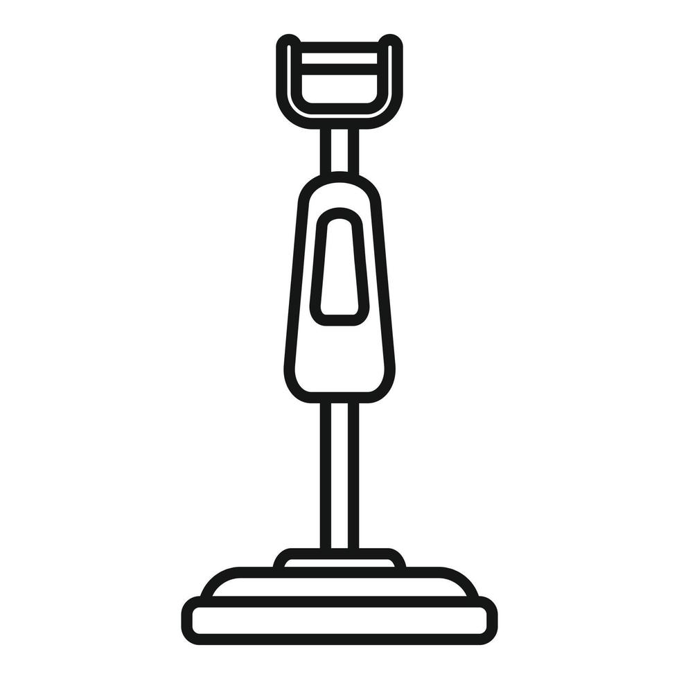 icono de limpiador de vapor de piso, estilo de contorno vector