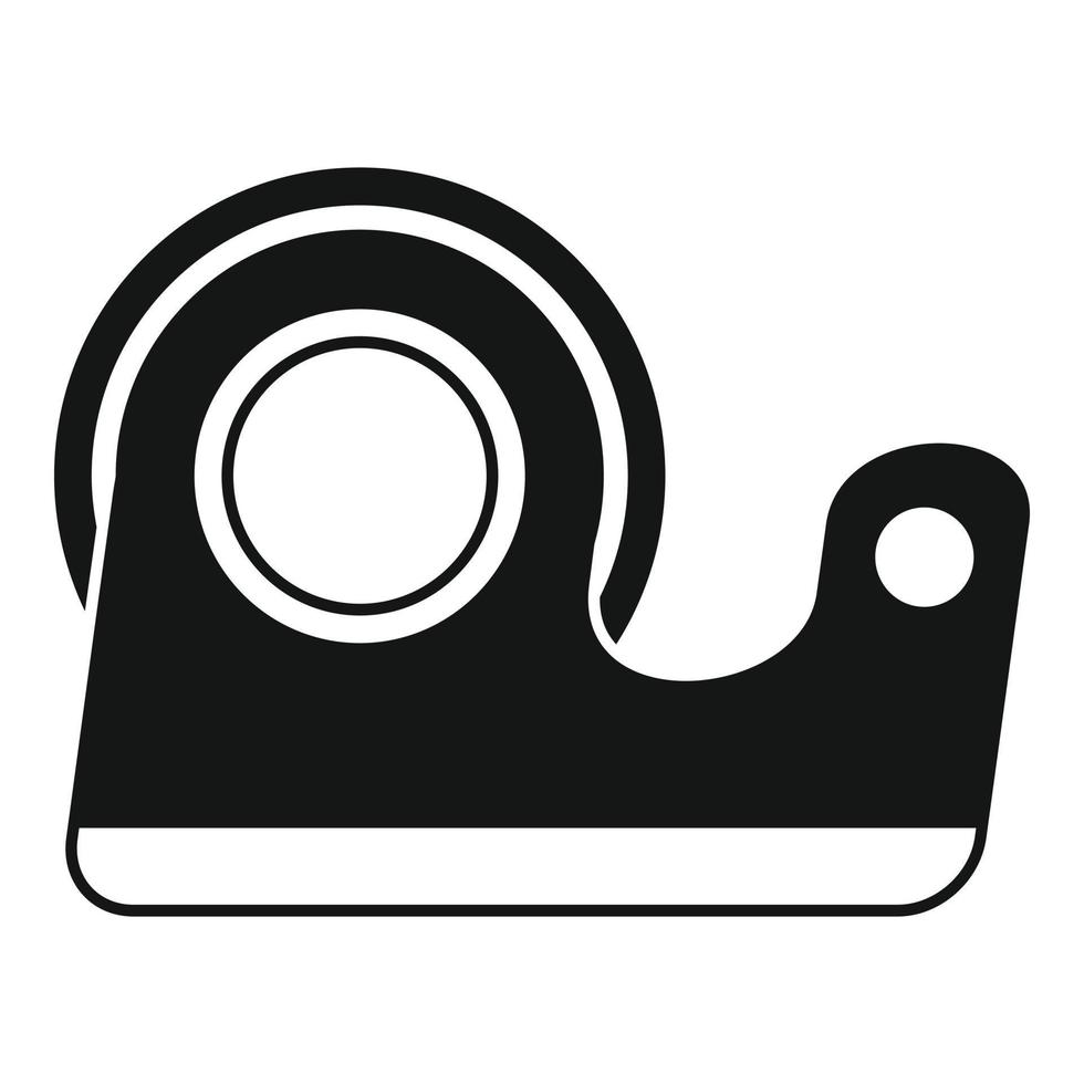 Scotch tape icon, simple style vector