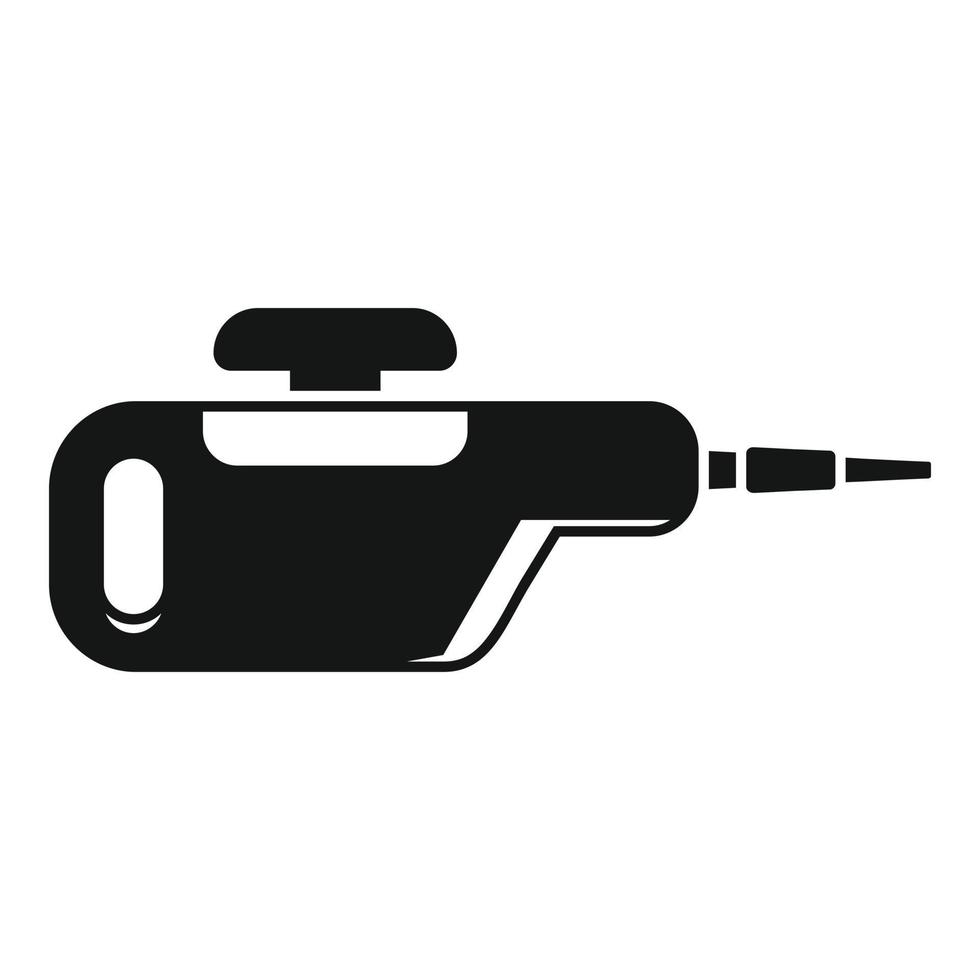 Plastic steam cleaner icon, simple style vector
