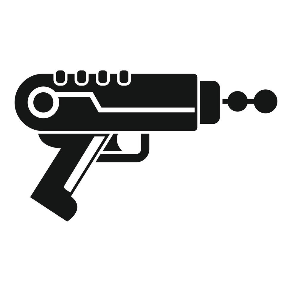 icono de ray blaster, estilo simple vector