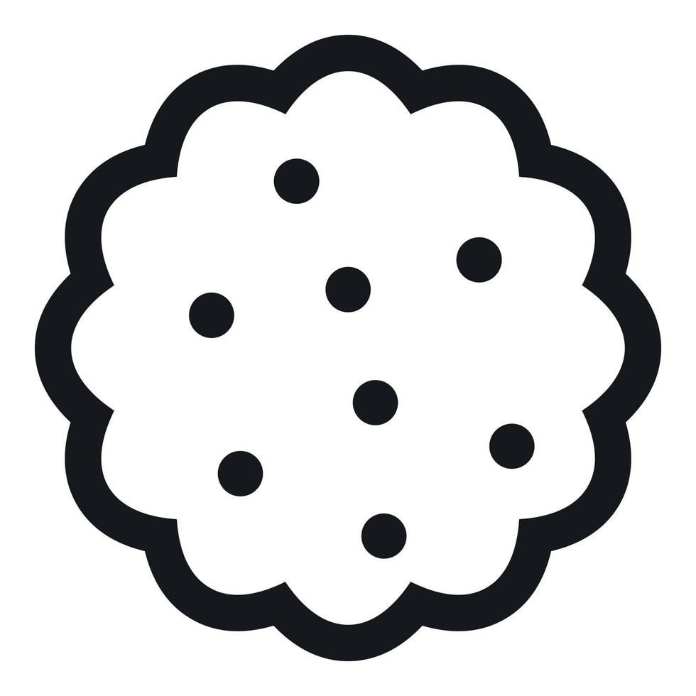 Cookies icon, simple style vector