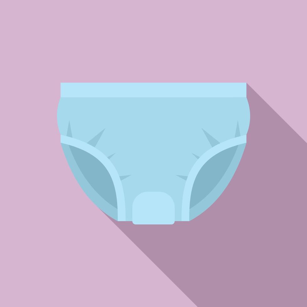 Hygiene diaper icon, flat style vector