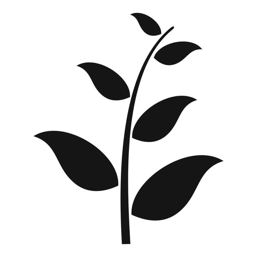 Essential oils field plant icon, simple style vector
