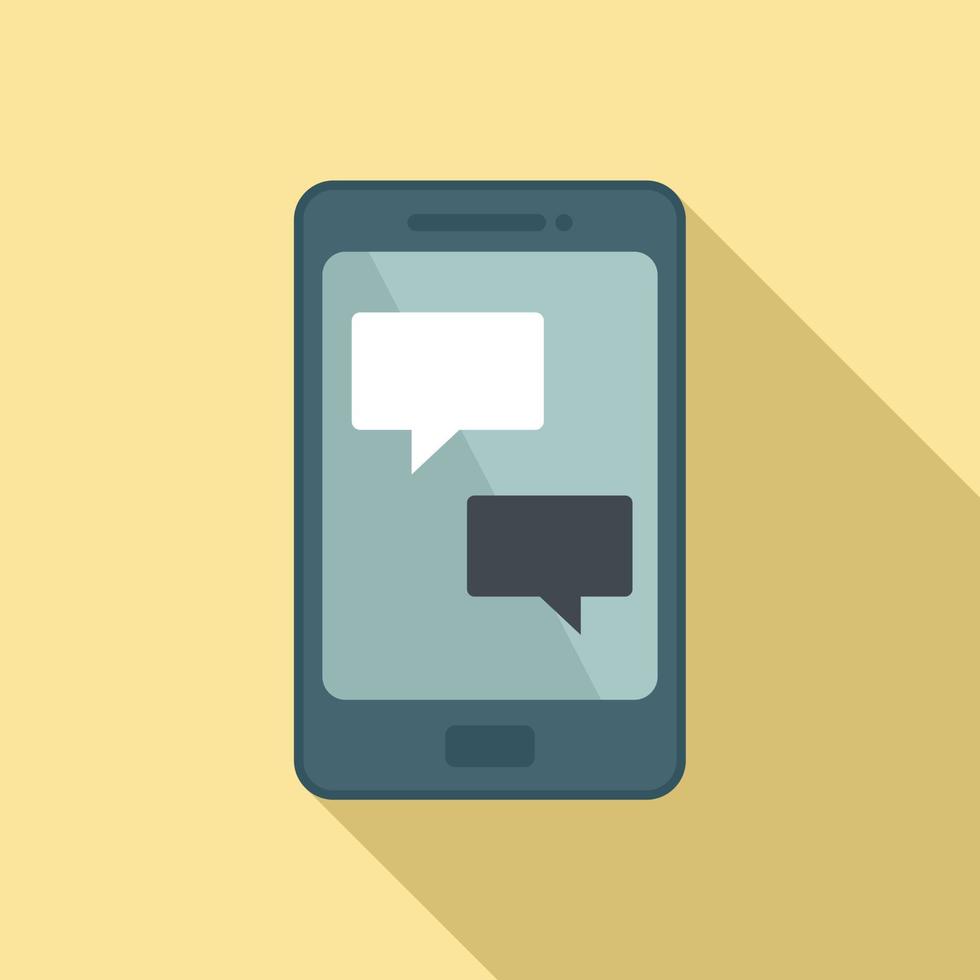 Smartphone affiliate marketing icon, flat style vector