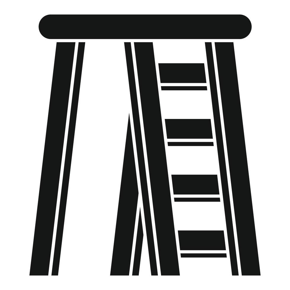 Room ladder icon, simple style vector