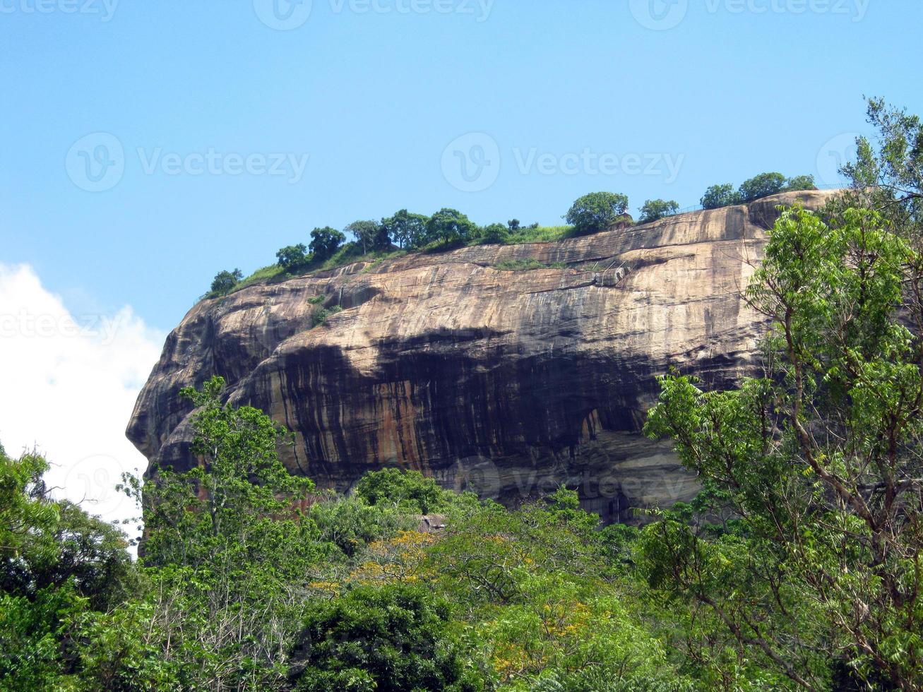 Beautiful view of Sigiriya rock, Sri Lanka photo