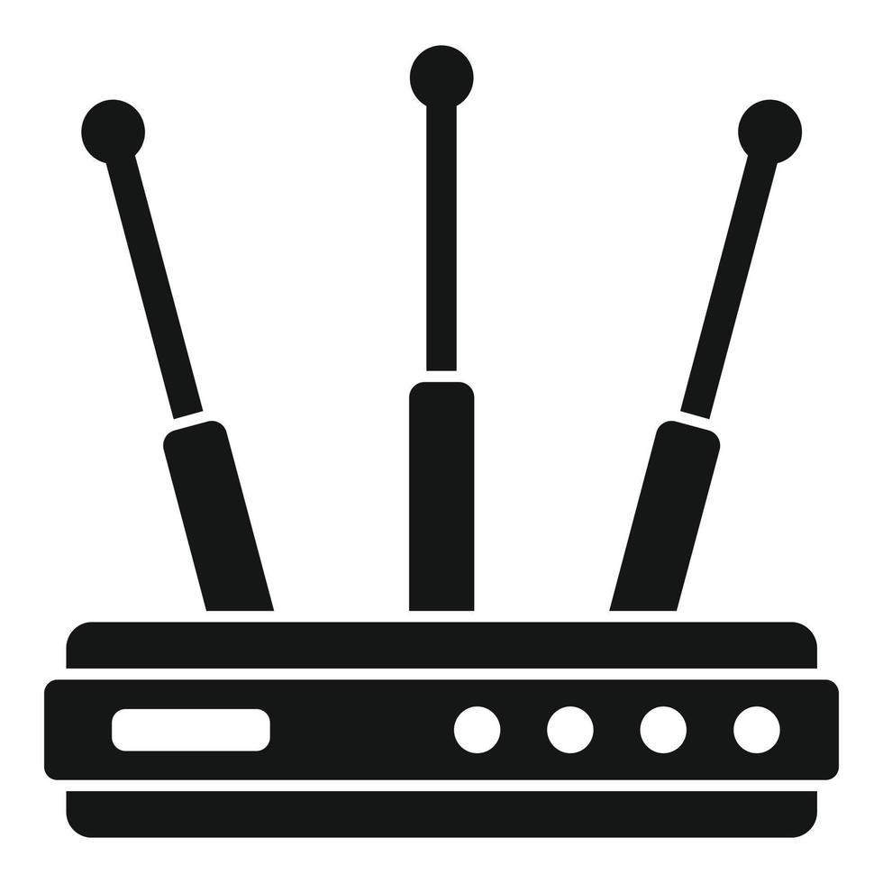 icono de enrutador wifi, estilo simple vector