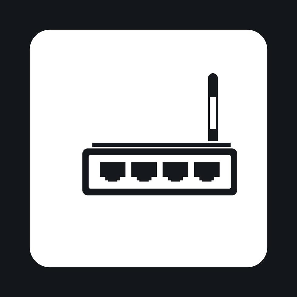 Modem icon, simple style vector