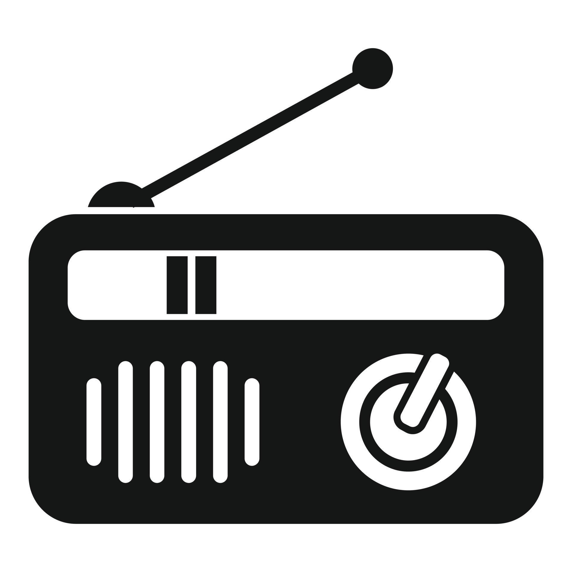 Portable radio icon, simple style 14671427 Vector Art at Vecteezy
