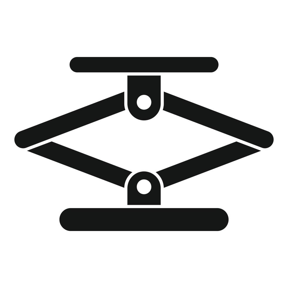 icono de tornillo jack, estilo simple vector