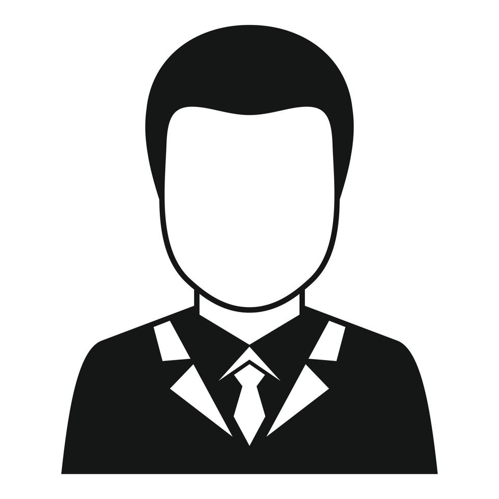 Purchasing manager icon, simple style vector