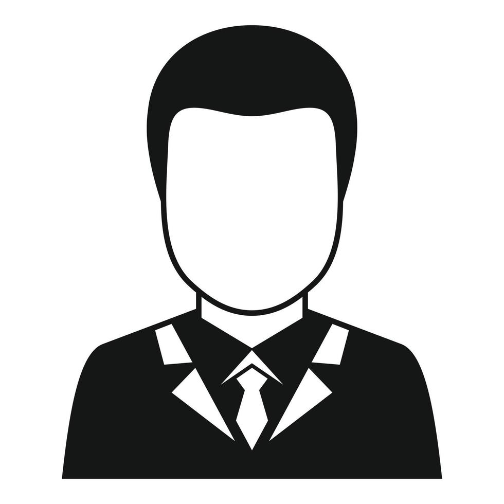 Purchasing manager icon, simple style vector