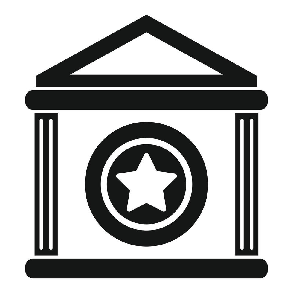 Token bank icon simple vector. Money blockchain vector