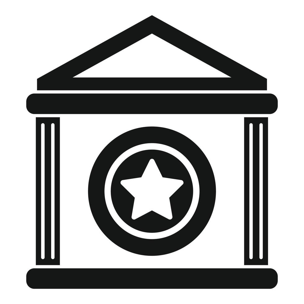 Token bank icon simple vector. Money blockchain vector