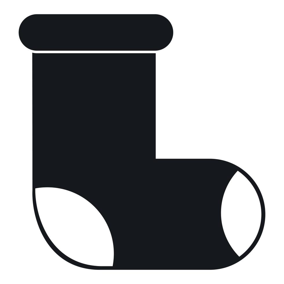 icono de bota de fieltro, estilo simple vector