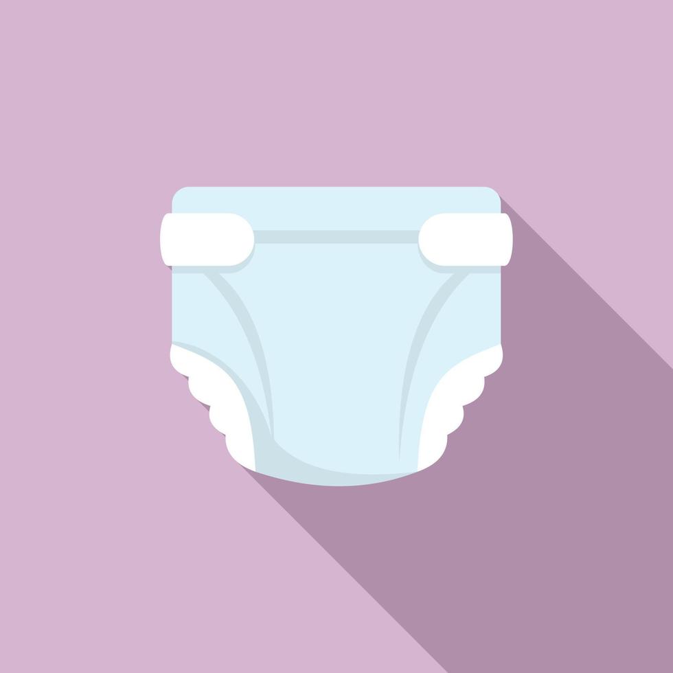 Diaper icon, flat style vector