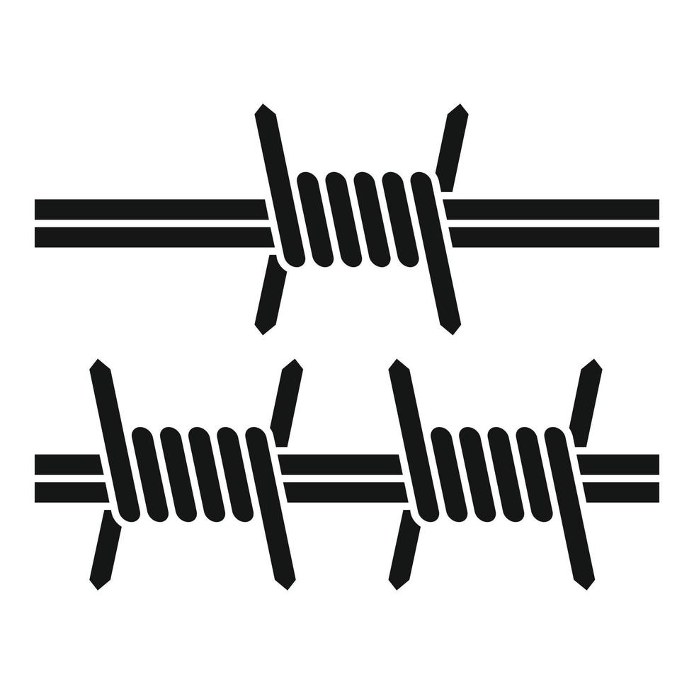 icono de borde con cable, estilo simple vector