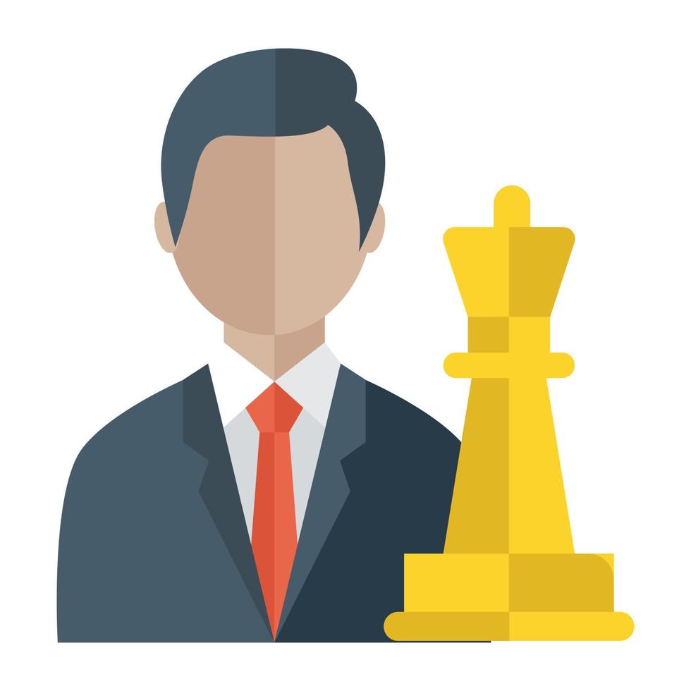 Trendy Strategic Person vector