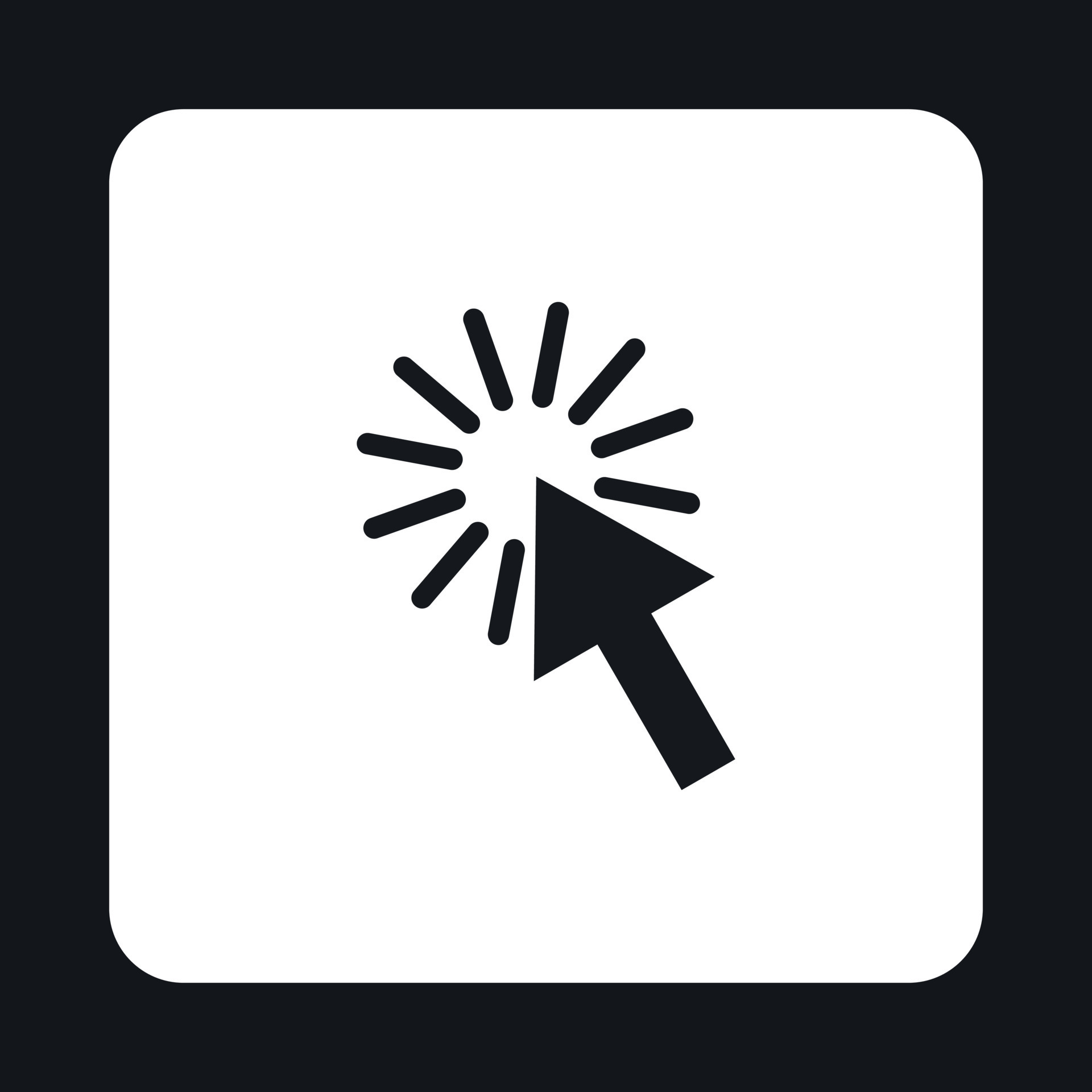 Cursor arrow icon, simple style 14671740 Vector Art at Vecteezy