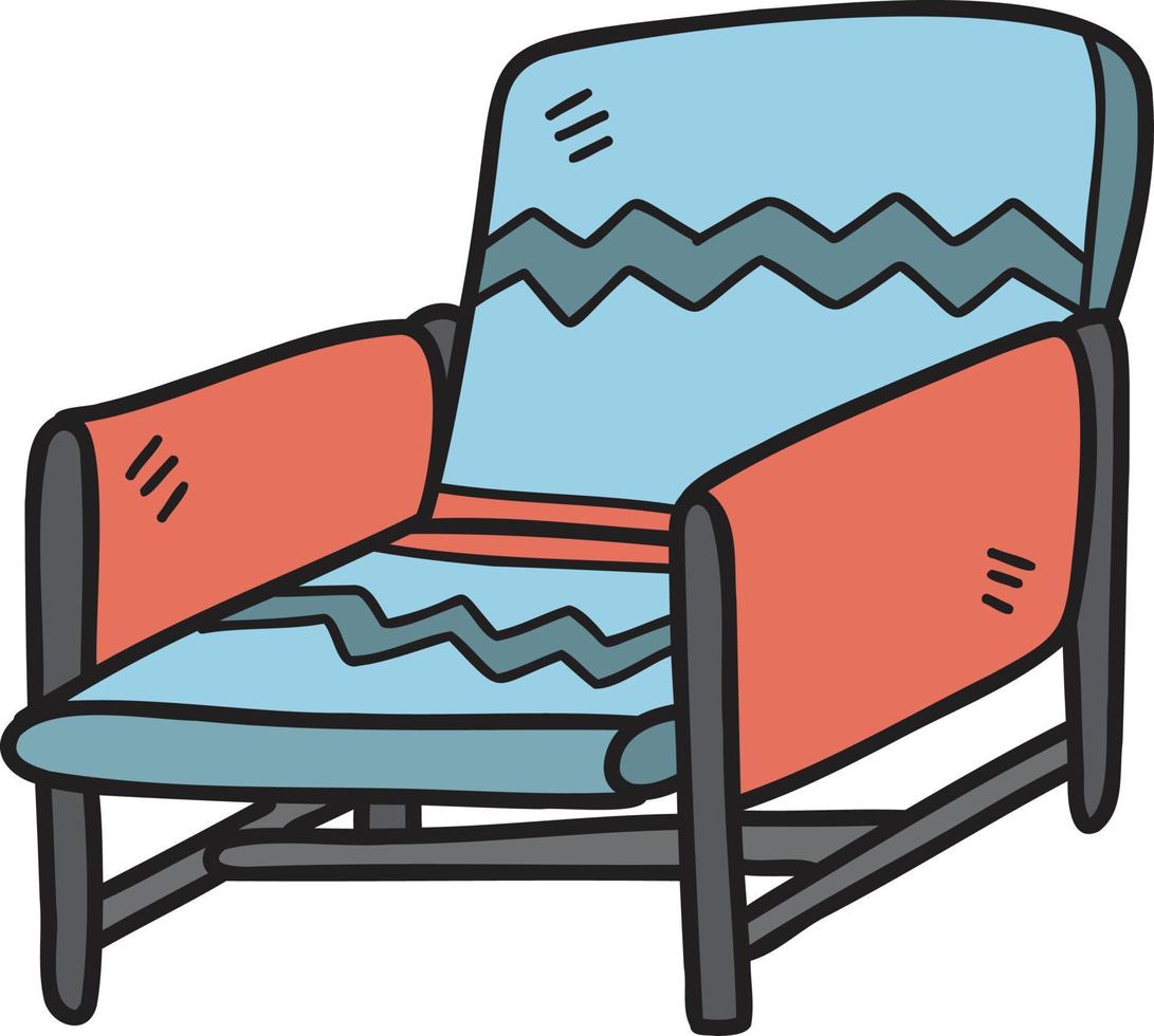 Hand Drawn Armchair illustration vector