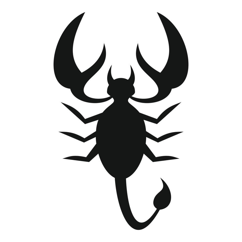 Scorpio nature icon, simple style vector