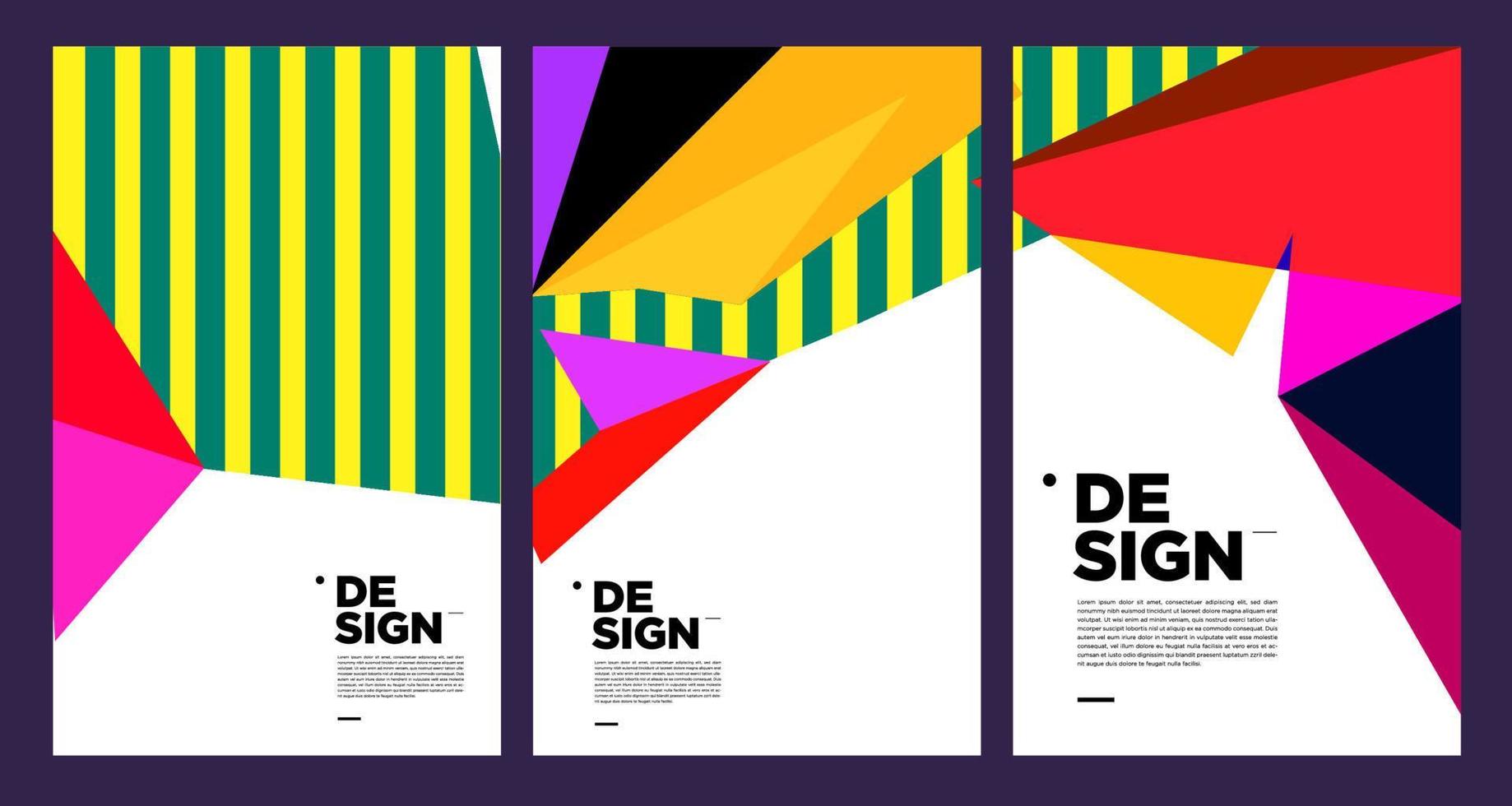 Colorful Abstract Banner Template with Dummy Text for Web Design, Landing page, social media story, and Print Material vector