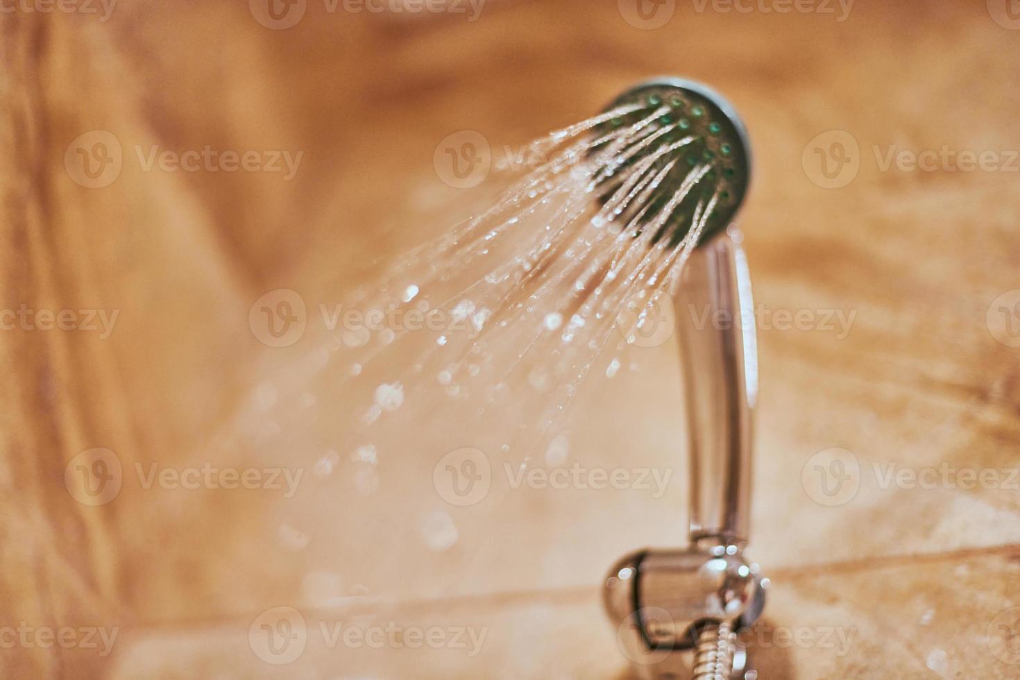 Showerhead in bathroom. photo