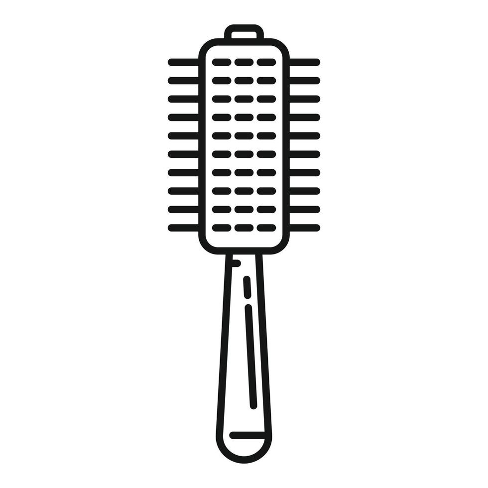 Dog comb icon, outline style vector