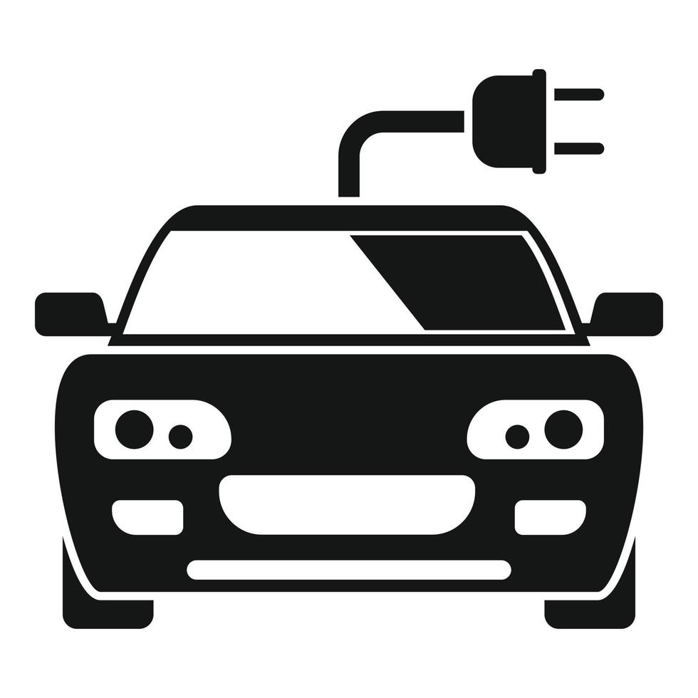 Sport hybrid car icon, simple style vector