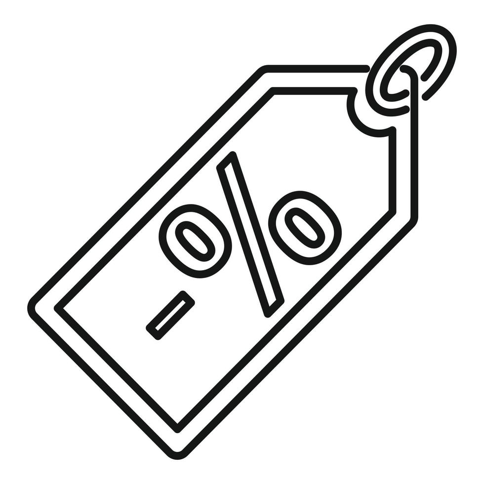 Sale price tag icon, outline style 14672279 Vector Art at Vecteezy