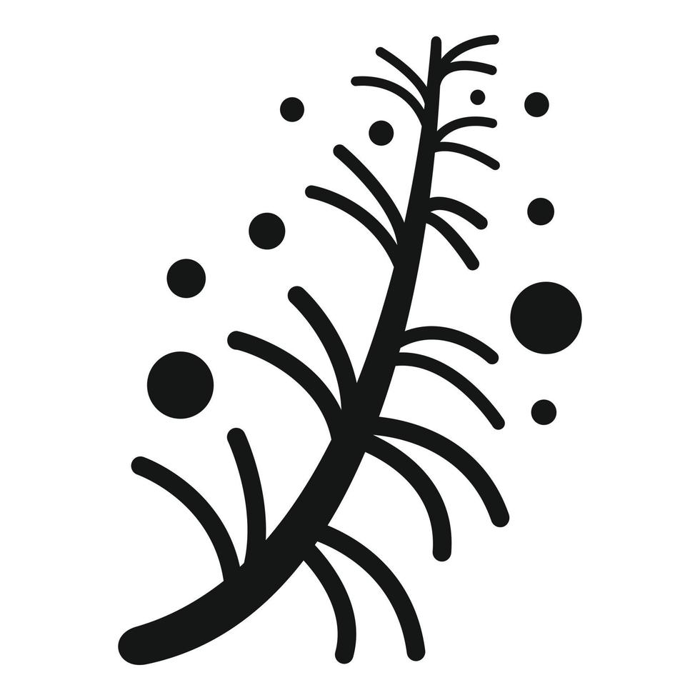 Essential oils plant icon, simple style vector