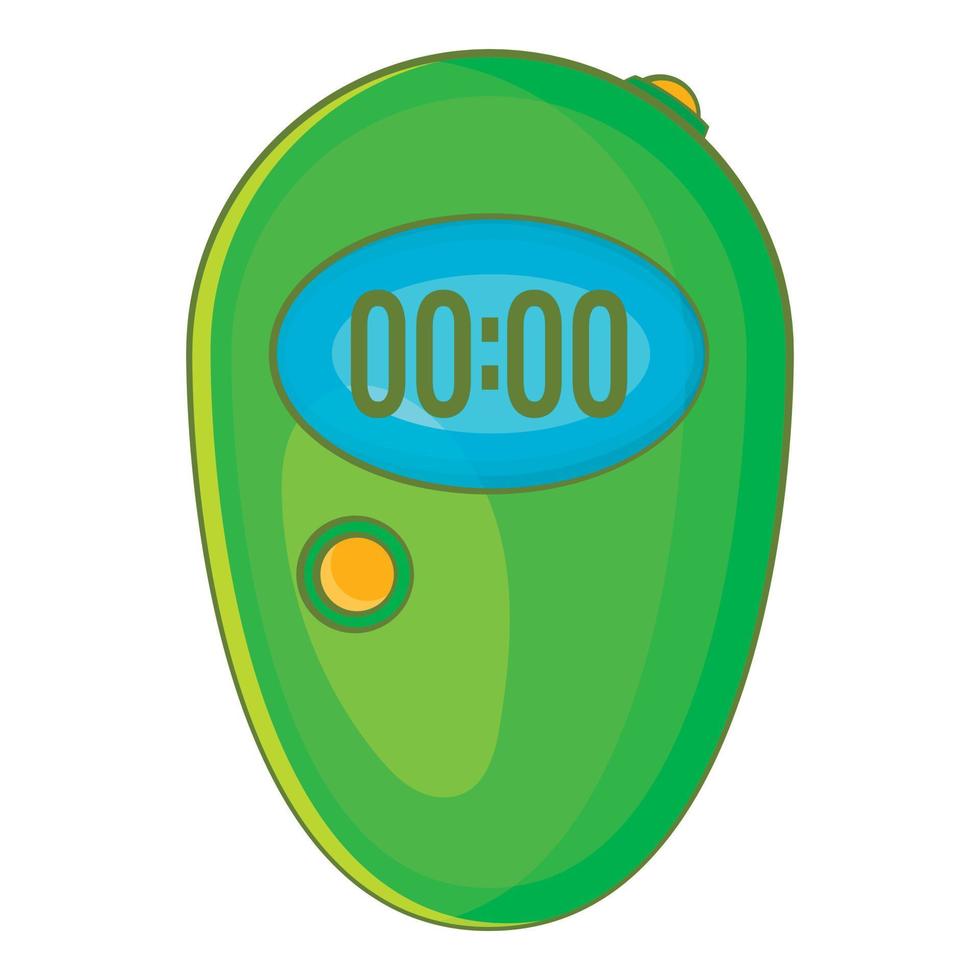 Stopwatch icon, cartoon style vector