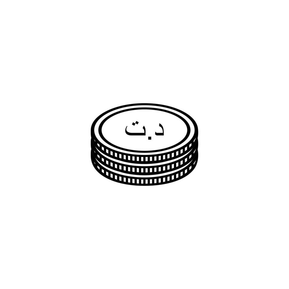 Tunisia Currency Icon Symbol, Tunisian Dinar, TND Sign. Vector Illustration