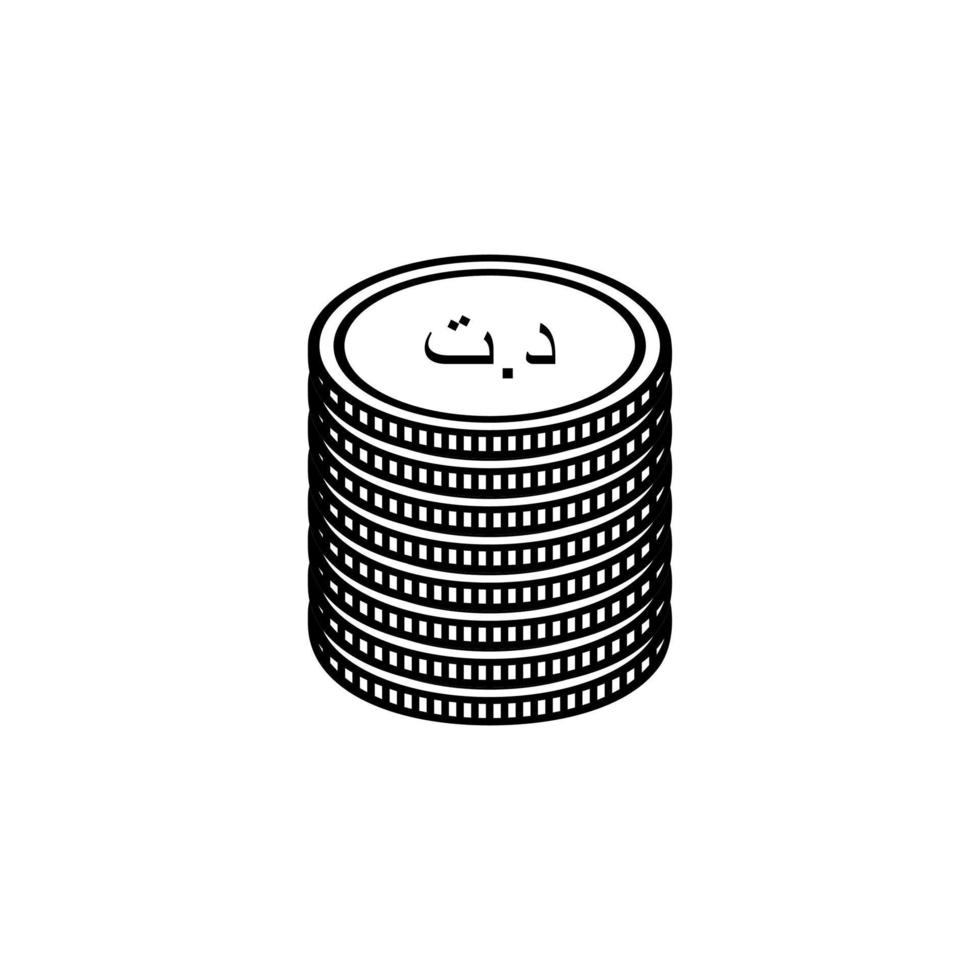 Tunisia Currency Icon Symbol, Tunisian Dinar, TND Sign. Vector Illustration