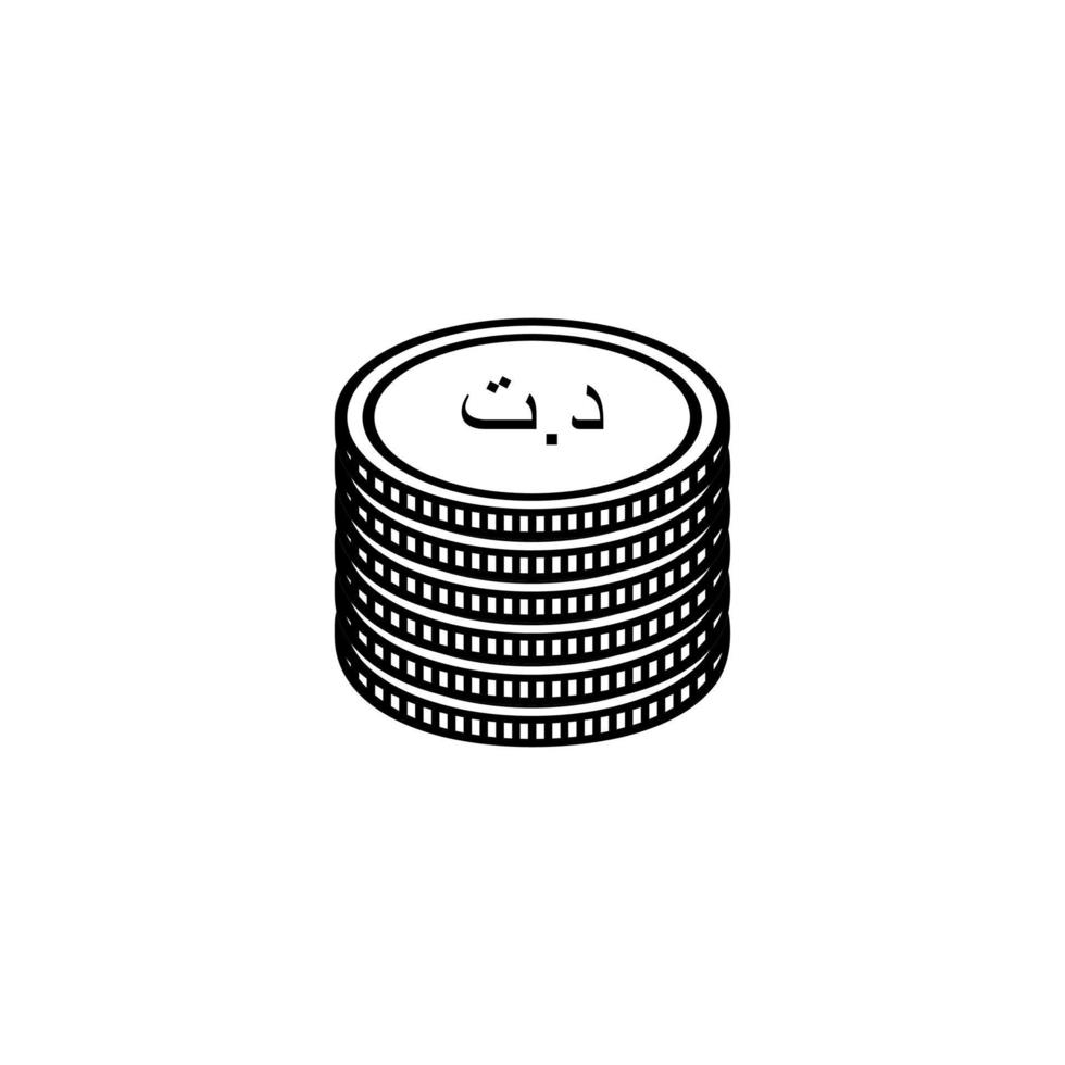 Tunisia Currency Icon Symbol, Tunisian Dinar, TND Sign. Vector Illustration