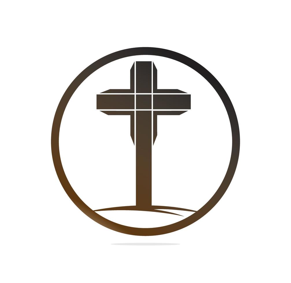 Plantilla de diseño de logo de vector de iglesia de personas. logotipo de la iglesia y la organización cristiana.