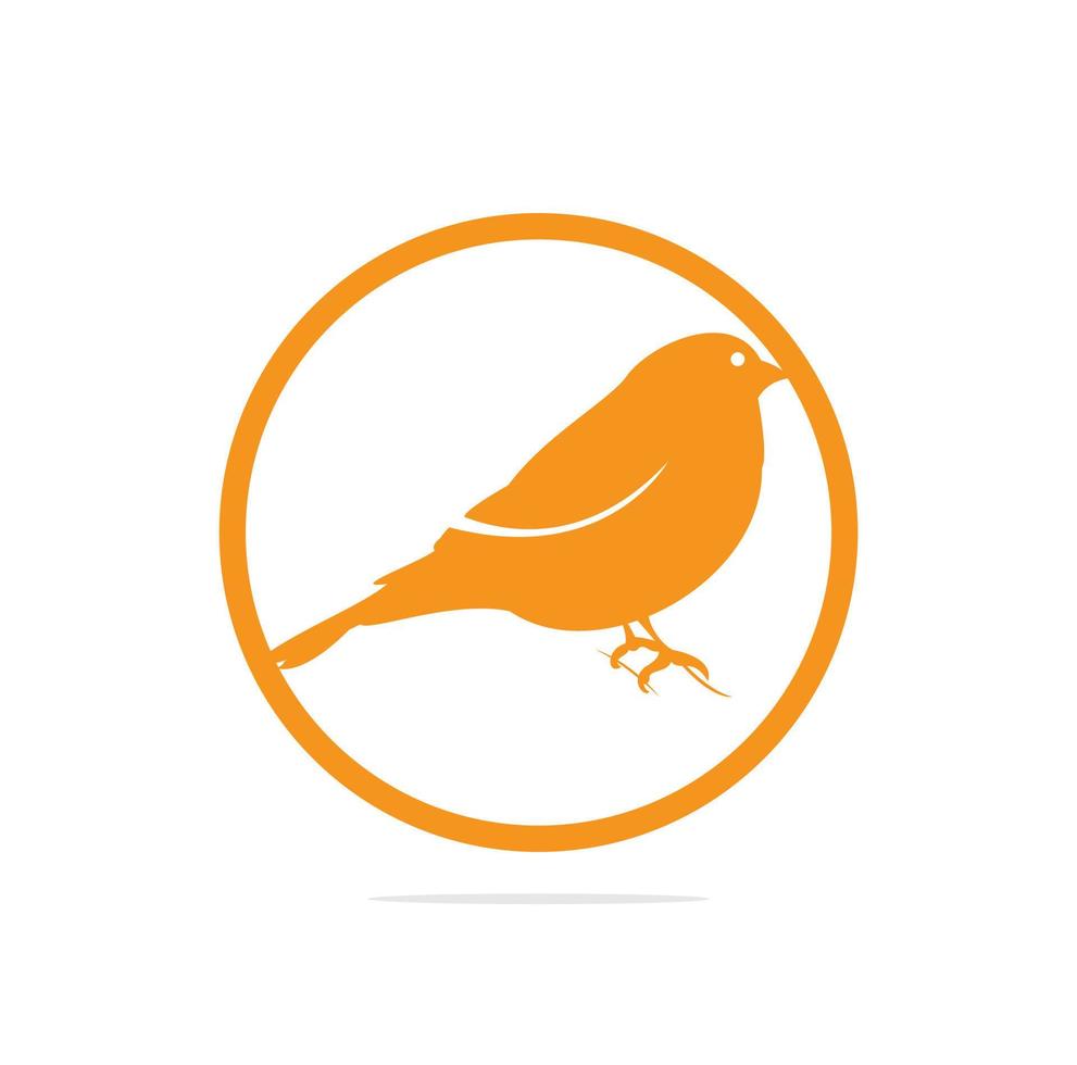 diseño del logo camachuelo. pájaro de concepto abstracto. idea artística creativa. ilustración vectorial vector