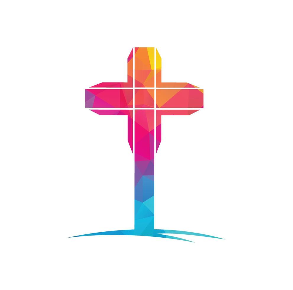 Plantilla de diseño de logo de vector de iglesia de personas. logotipo de la iglesia y la organización cristiana.