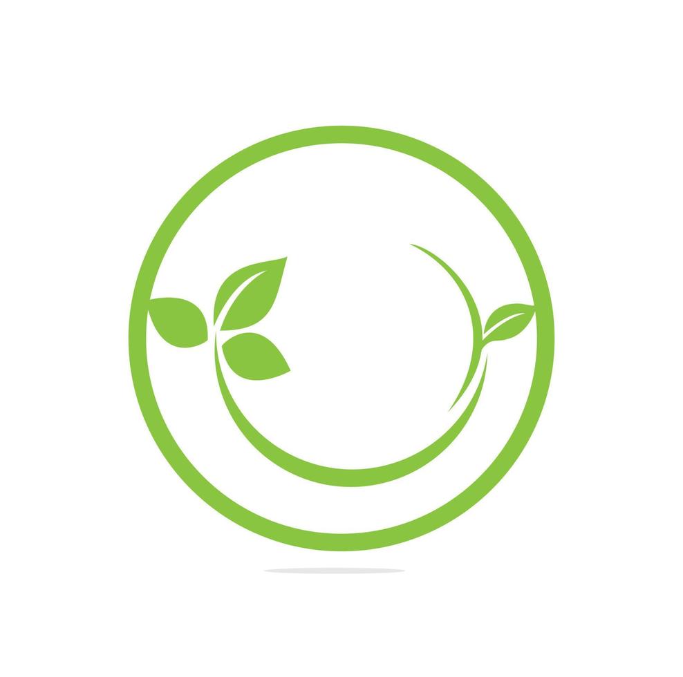 green leaf logo, green leaf vector