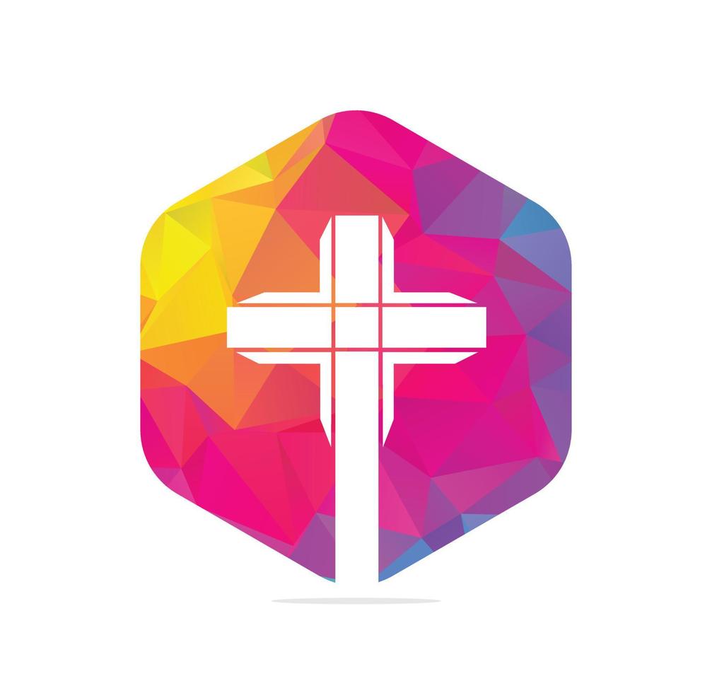 Plantilla de diseño de logo de vector de iglesia de personas. logotipo de la iglesia y la organización cristiana.