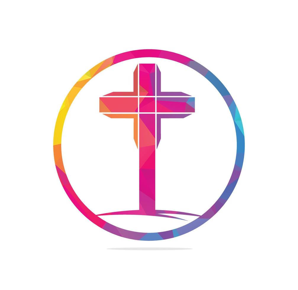 Plantilla de diseño de logo de vector de iglesia de personas. logotipo de la iglesia y la organización cristiana.