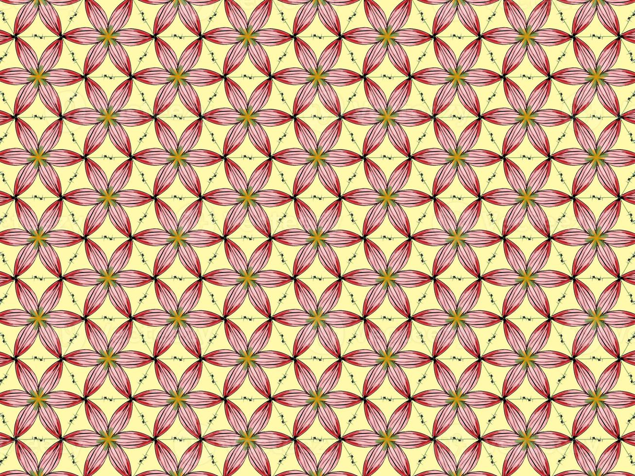 Abstract Flower Background Pattern for fabric designs photo