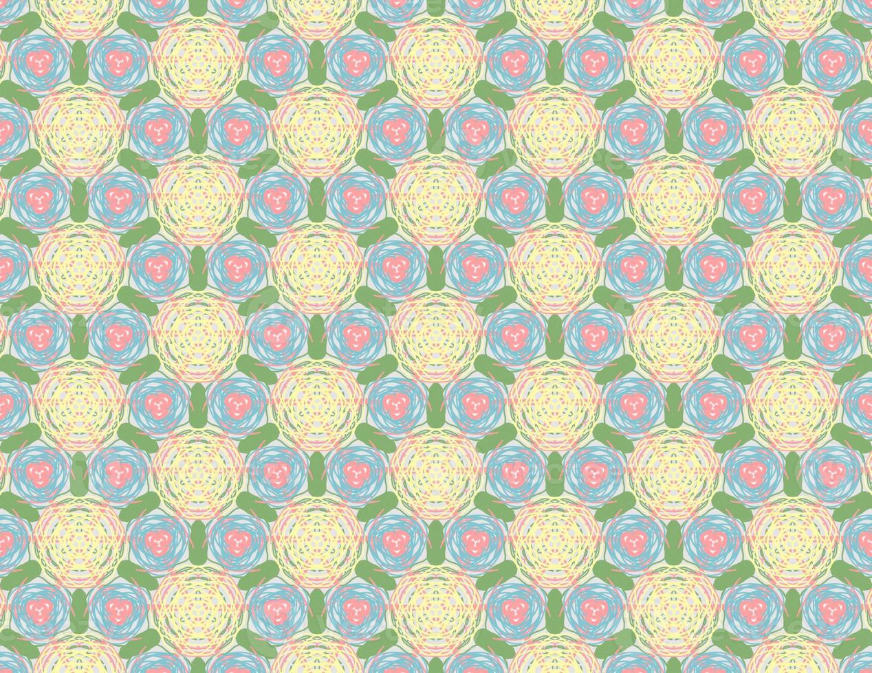 colorful geometric pattern for fabric or background photo