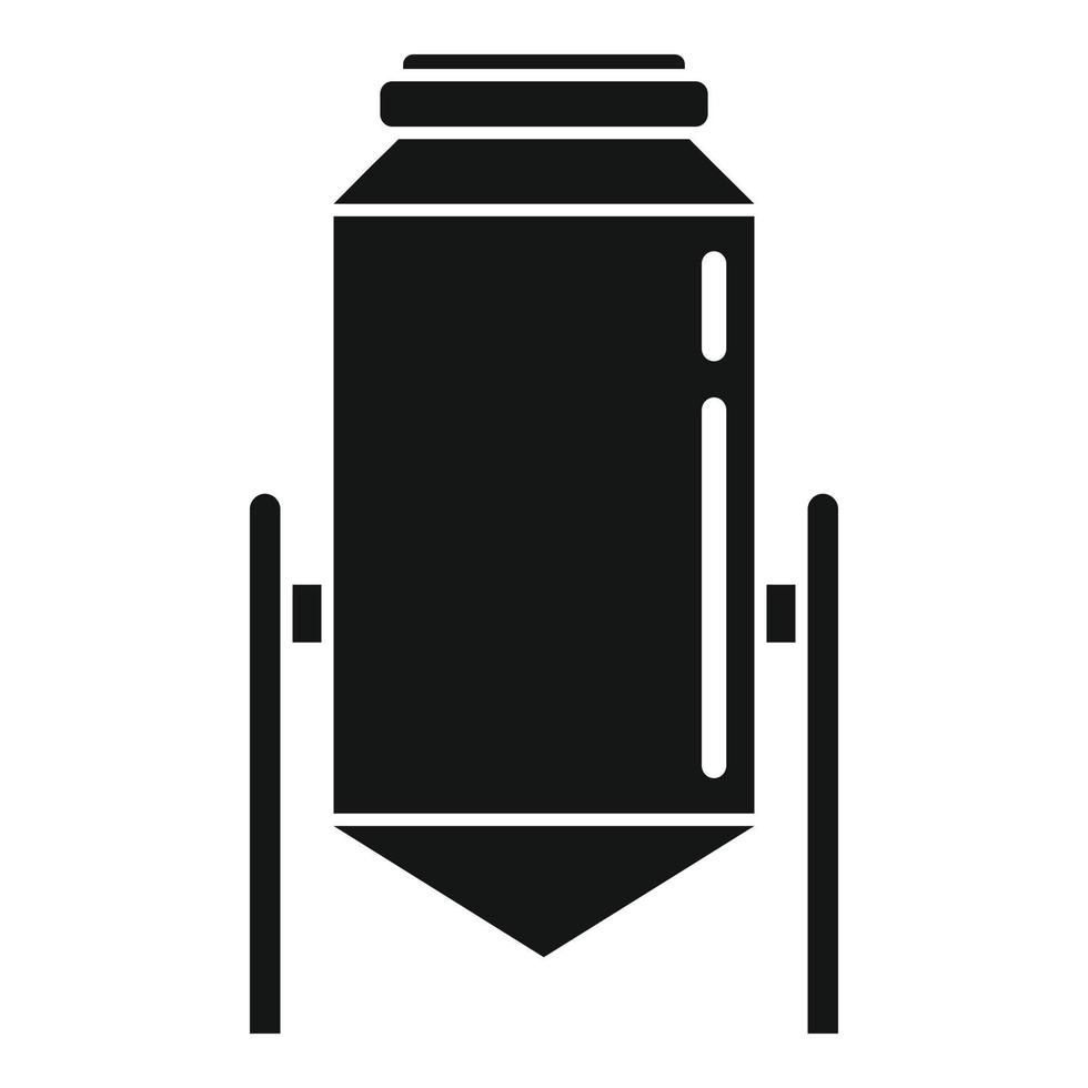 Food storage icon, simple style vector