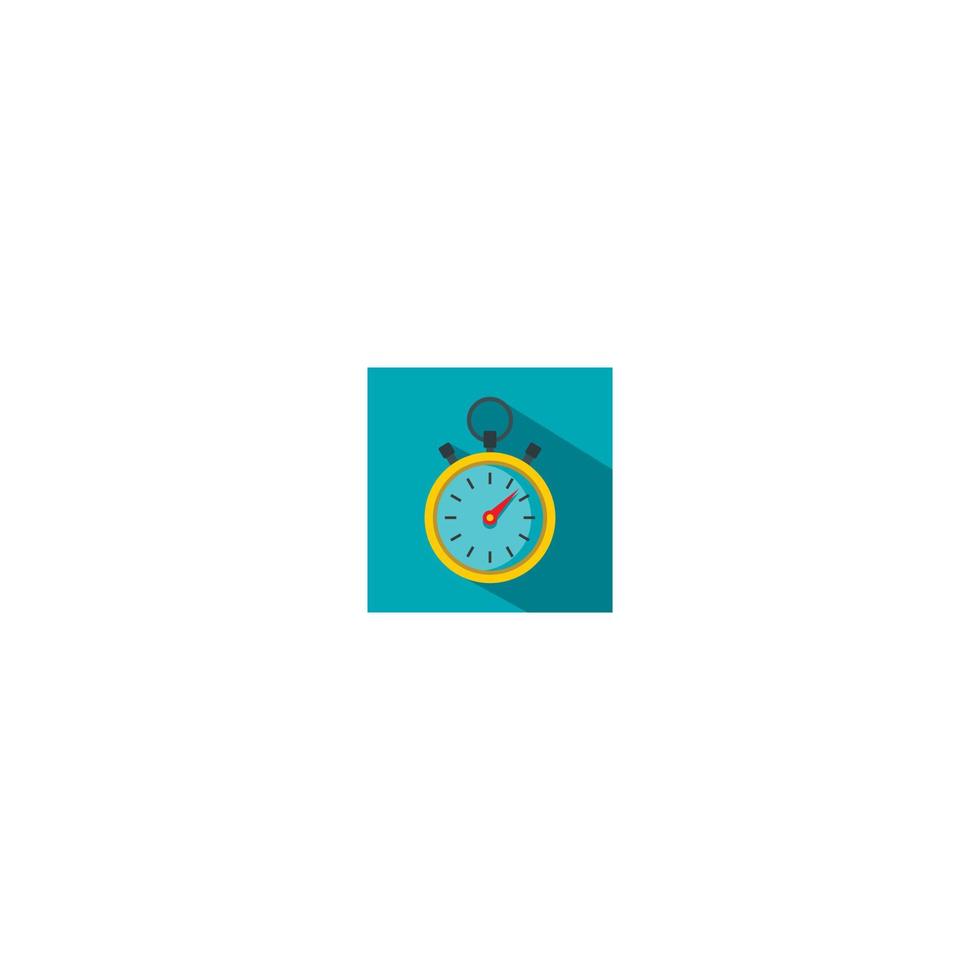 Stopwatch icon, flat style vector