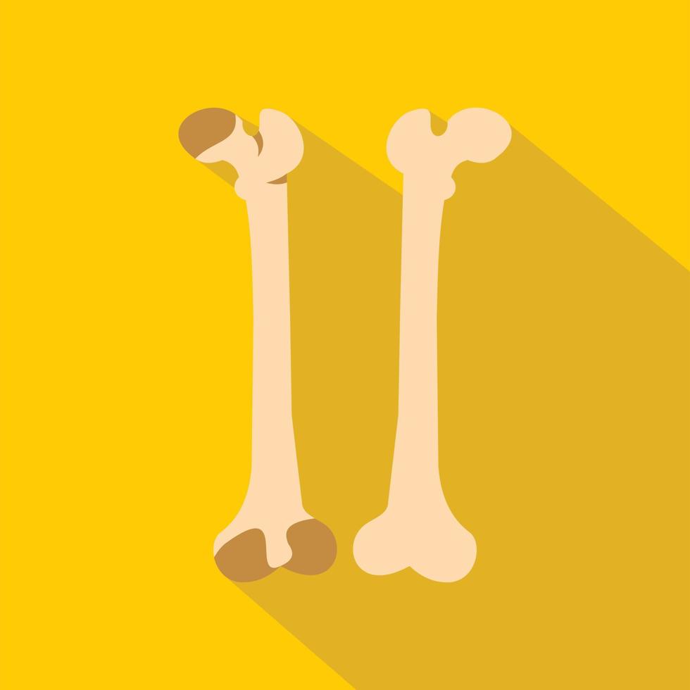 Bones icon, flat style vector