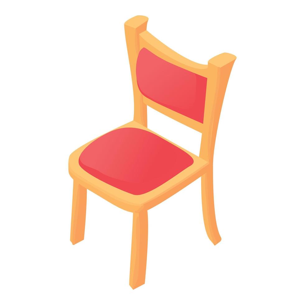 Chair icon, cartoon style vector