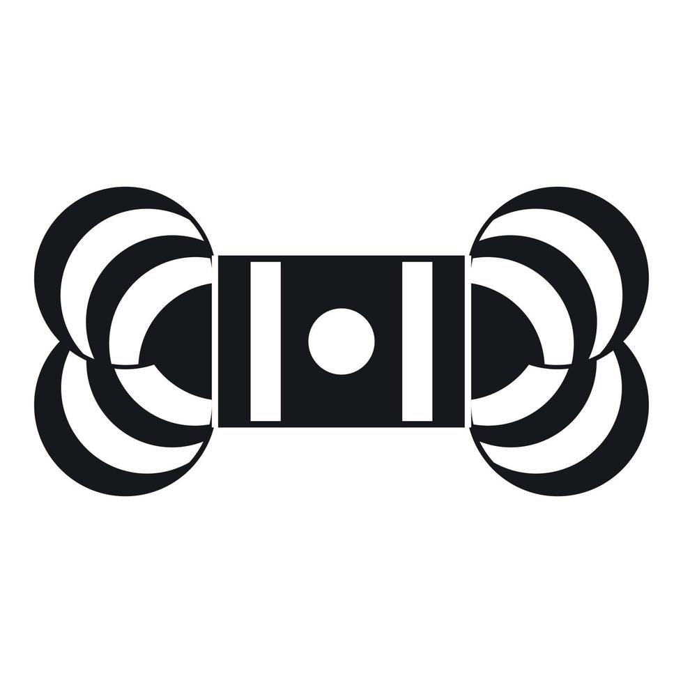 Skein of yarn icon, simple style vector