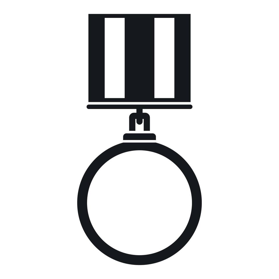 Medal for services icon, simple style vector