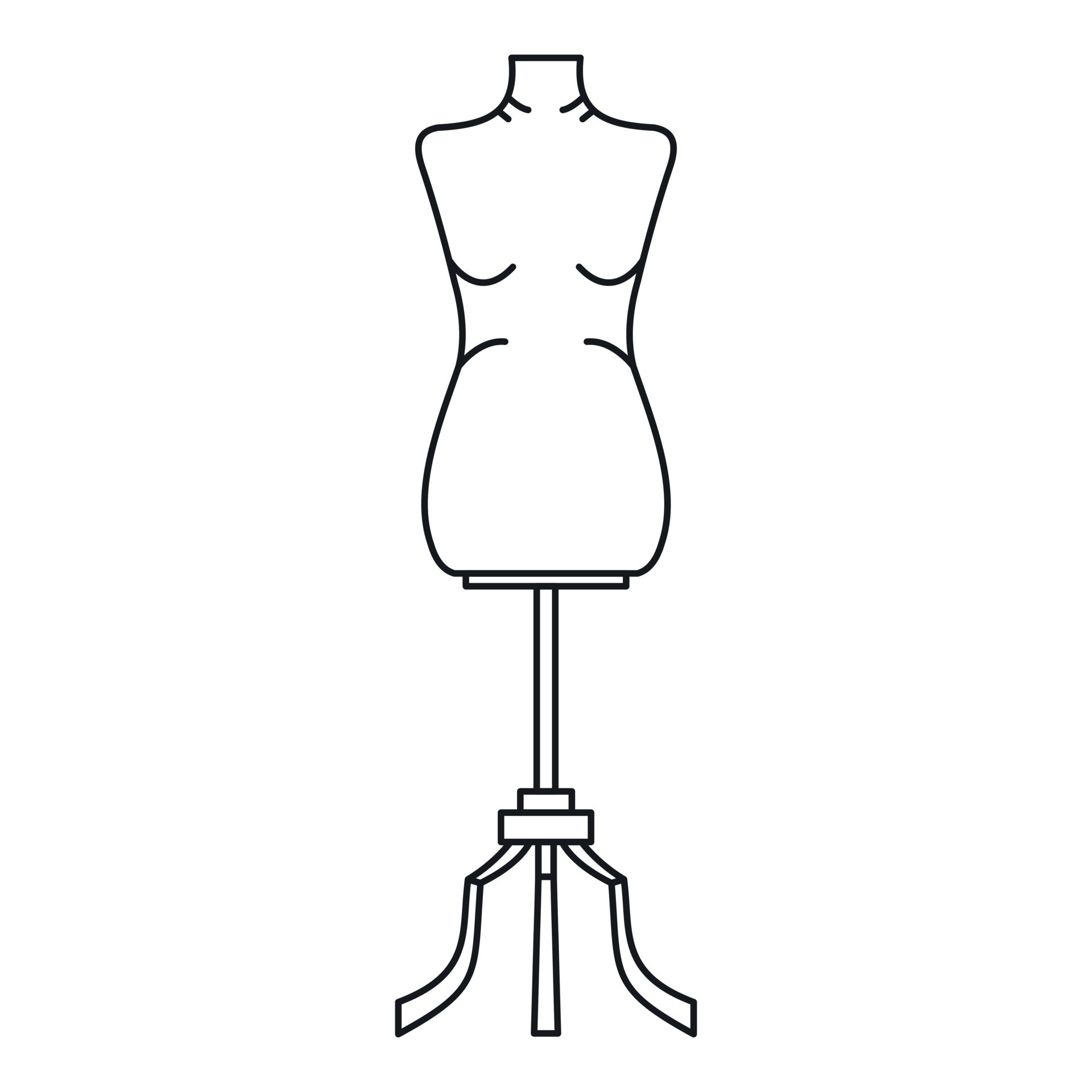 Clothing mannequin icon outline vector. Repair tailor 15158791 Vector Art  at Vecteezy